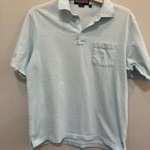 Vineyard Vines Sky Blue Striped Polo